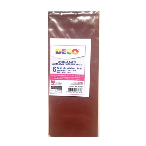 6 Fogli Abrasivi