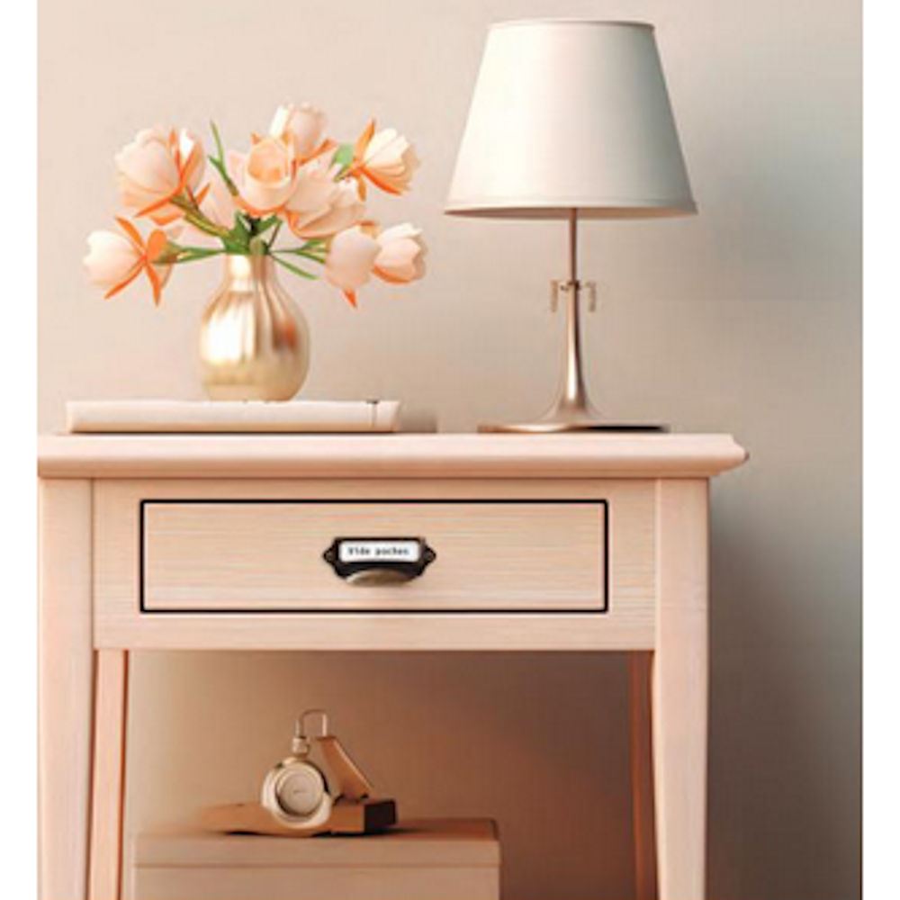 6 Porta etichette metalliche
