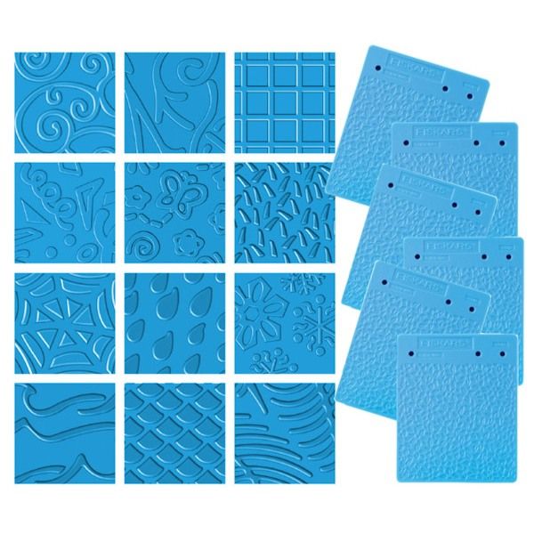 6 Stampi per texture Set II by Fiskars