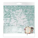 6 fogli di Acetato Christmas Blush White & Mint vintage
