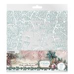 6 fogli di Acetato Christmas Blush White & Mint vintage