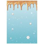 8 Carte di riso in A6 Backgrounds Candy Christmas