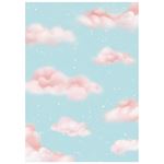 8 Carte di riso in A6 Backgrounds Candy Christmas
