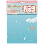 8 Carte di riso in A6 Backgrounds Candy Christmas