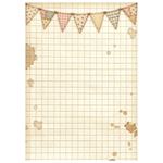 8 Carte di riso in A6 Backgrounds Cozy Family