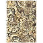 8 Carte di riso in A6 Backgrounds Gardens of Time