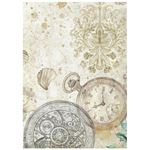 8 Carte di riso in A6 Backgrounds Gardens of Time