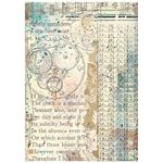 8 Carte di riso in A6 Backgrounds Gardens of Time