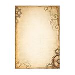 8 Carte di riso in A6 Backgrounds Hidden Grove