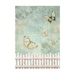 8 Carte di riso in A6 Backgrounds House of Roses