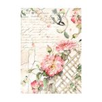 8 Carte di riso in A6 Backgrounds House of Roses