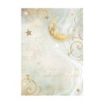 8 Carte di riso in A6 Backgrounds Masquerade