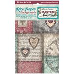8 Carte di riso in A6 Backgrounds Master of Magic