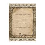 8 Carte di riso in A6 Backgrounds Old Lace