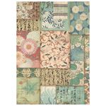8 Carte di riso in A6 Backgrounds Oriental Garden