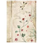 8 Carte di riso in A6 Backgrounds Oriental Garden