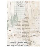 8 Carte di riso in A6 Backgrounds Secret Diary