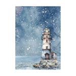 8 Carte di riso in A6 Backgrounds Silent Sea