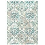8 Carte di riso in A6 Backgrounds White Christmas