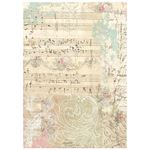 8 Carte di riso in A6 Backgrounds Winter Magic