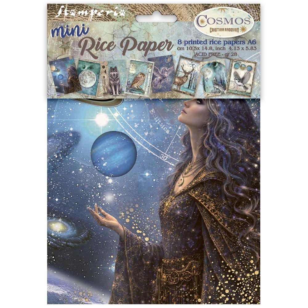 8 Carte di riso in A6 Cosmos
