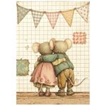 8 Carte di riso in A6 Cozy Family