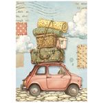 8 Carte di riso in A6 Cozy Family
