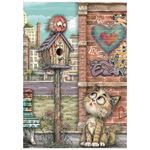 8 Carte di riso in A6 Furry Friends 2