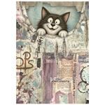 8 Carte di riso in A6 Furry Friends 2