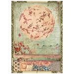 8 Carte di riso in A6 Oriental Garden