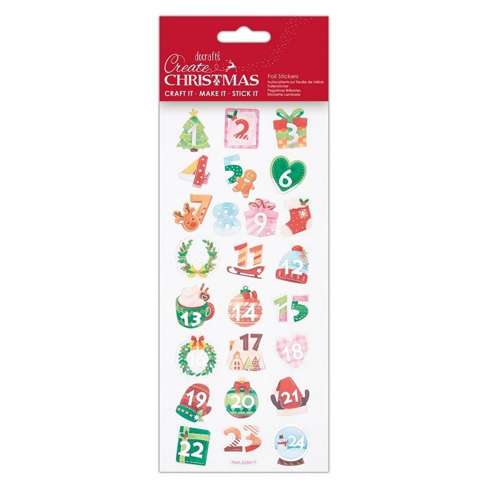 Advent Numbers Stickers