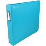 Album ad anelli in ecopelle colore Acqua