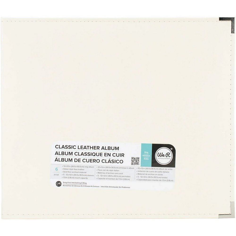 Album ad anelli in ecopelle colore Vaniglia