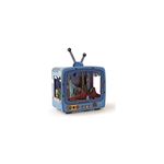 Ambientazione 3D in legno Welcome to New York Tv Retrò con luci led