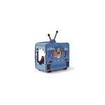 Ambientazione 3D in legno Welcome to New York Tv Retrò con luci led