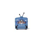 Ambientazione 3D in legno Welcome to New York Tv Retrò con luci led
