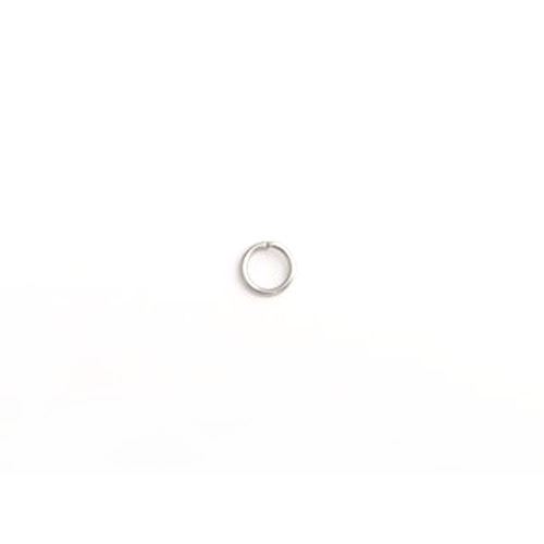 Anellini tondi apribili colore argento 6 mm