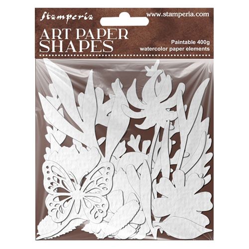 Art Paper Shapes laser cut - Flowers and Poems