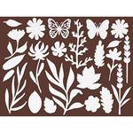 Art Paper Shapes laser cut - Flowers and Poems
