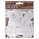 Art Paper Shapes laser cut - Furry Friends 2