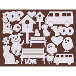 Art Paper Shapes laser cut - Furry Friends 2