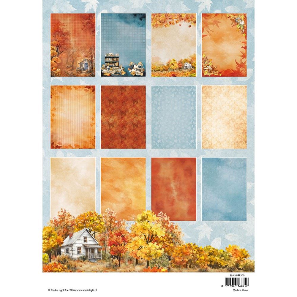 Autumn Story A4 Designer Paper Pad Backgrounds