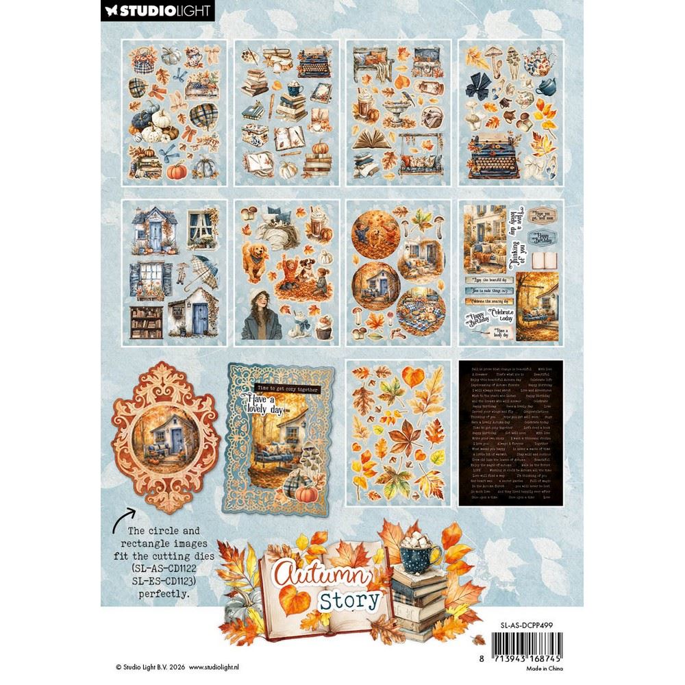 Autumn Story A5 Die-Cut Paper Pad Elements
