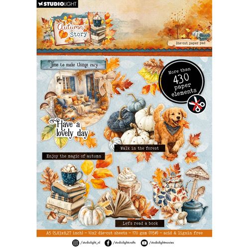 Autumn Story A5 Die-Cut Paper Pad Elements