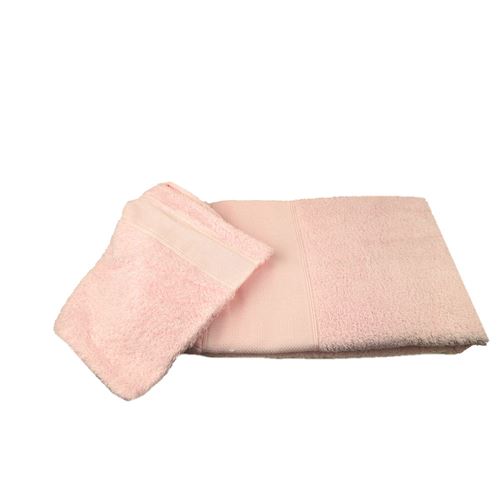 Asciugamano Neonato con Cappuccio Emma Rosa da Ricamo