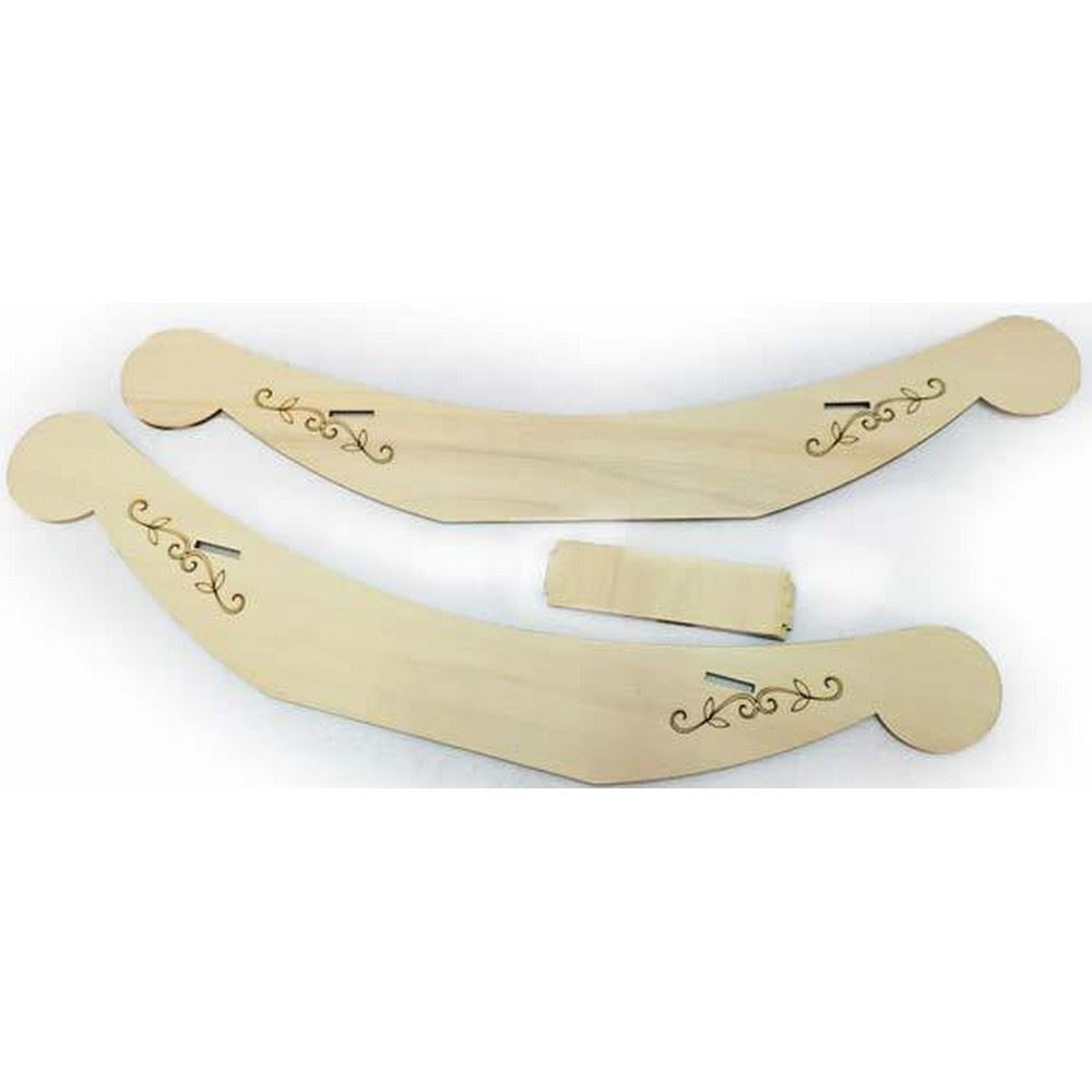 Base per cavallo a dondolo sagoma in legno