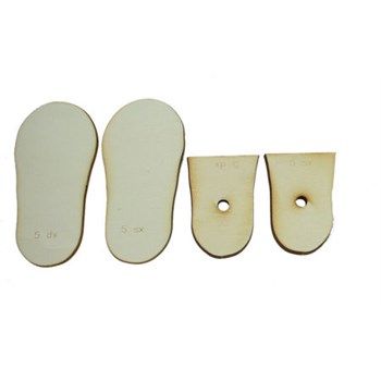 Basi in legno per piedi bambole cm 13,5