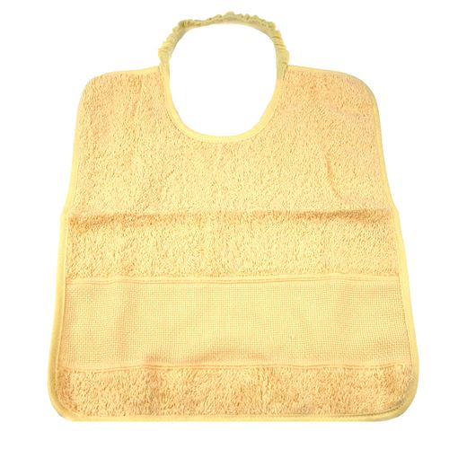Bavaglino Ricamo Vaniglia con Elastico 