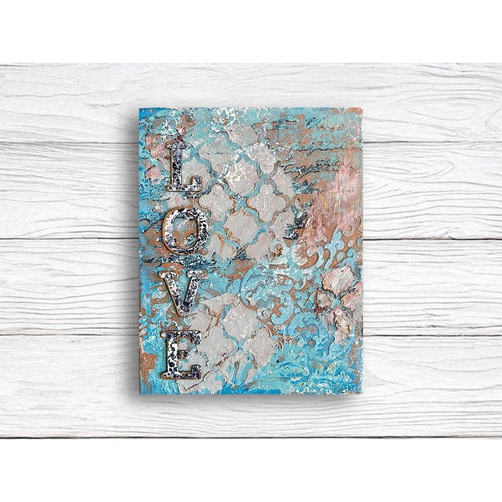 Stencil Per Serigrafia,Asudaro 4 Pezzi Stencil Per Serigrafia Leopardata A Quadri Geometrici Stencil Serigrafico Autoadesivo Riutilizzabile Per Trasferimento A Rete Per T-Shirt Fai Da Te,Legno,Tessuto - Foto 2