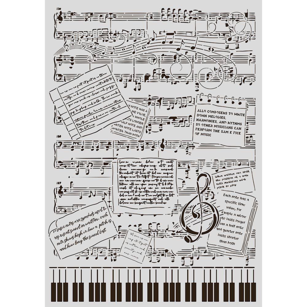 Big Stencil A3 Art Stories Symphony musica